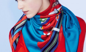 Iconic kerchief scarves by famous brands
