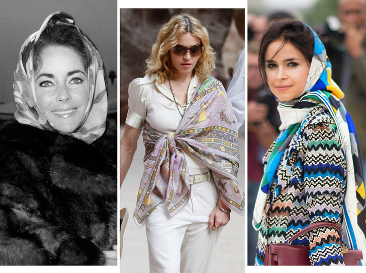 AudreyHepburn glamour herems scarf louis vuitton handbag