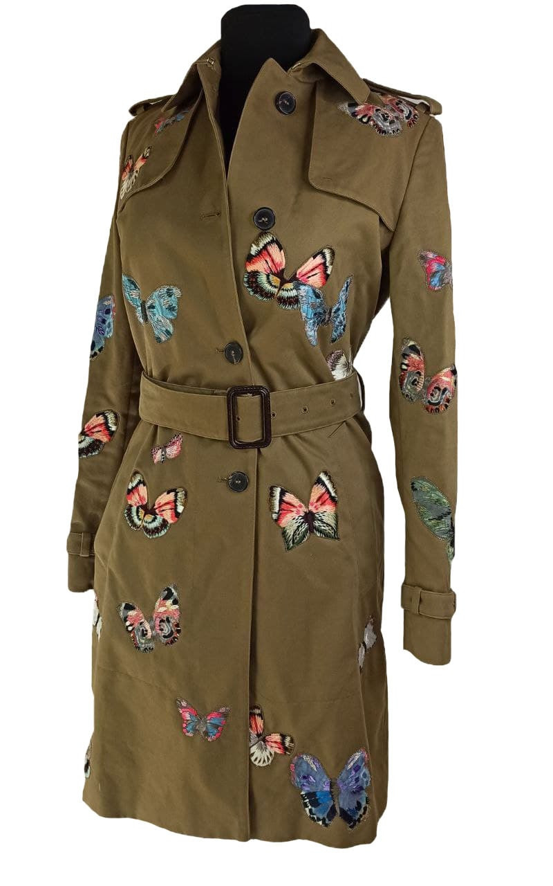 Valentino Green Canvas Sequined Butterfly Applique Cargo Pocket Detail  Jacket M at 1stDibs | valentino green jacket, brown butterfly jacket,  valentino butterfly jacket