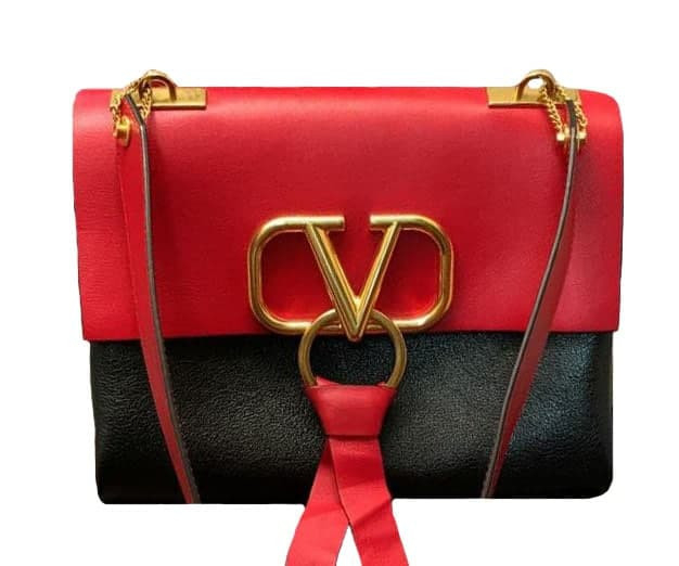 Valentino Garavani VRing Small Colorblock Leather Shoulder Bag - Meghan  Markle's Handbags - Meghan's Fashion