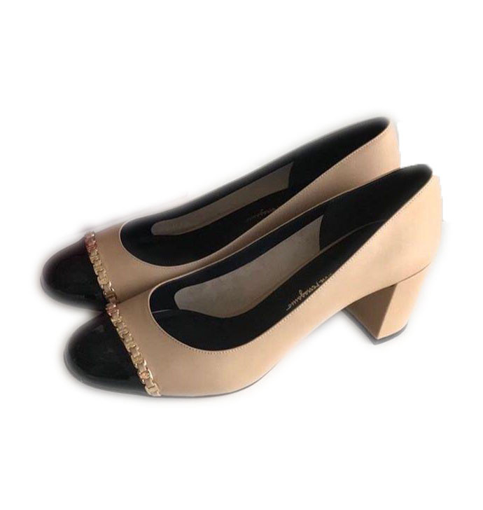 SIMANLAN Womens Low Heel Pumps Shoes Casual Slip On Pointed Toe Chunky Heels  Black 7.5 - Walmart.com