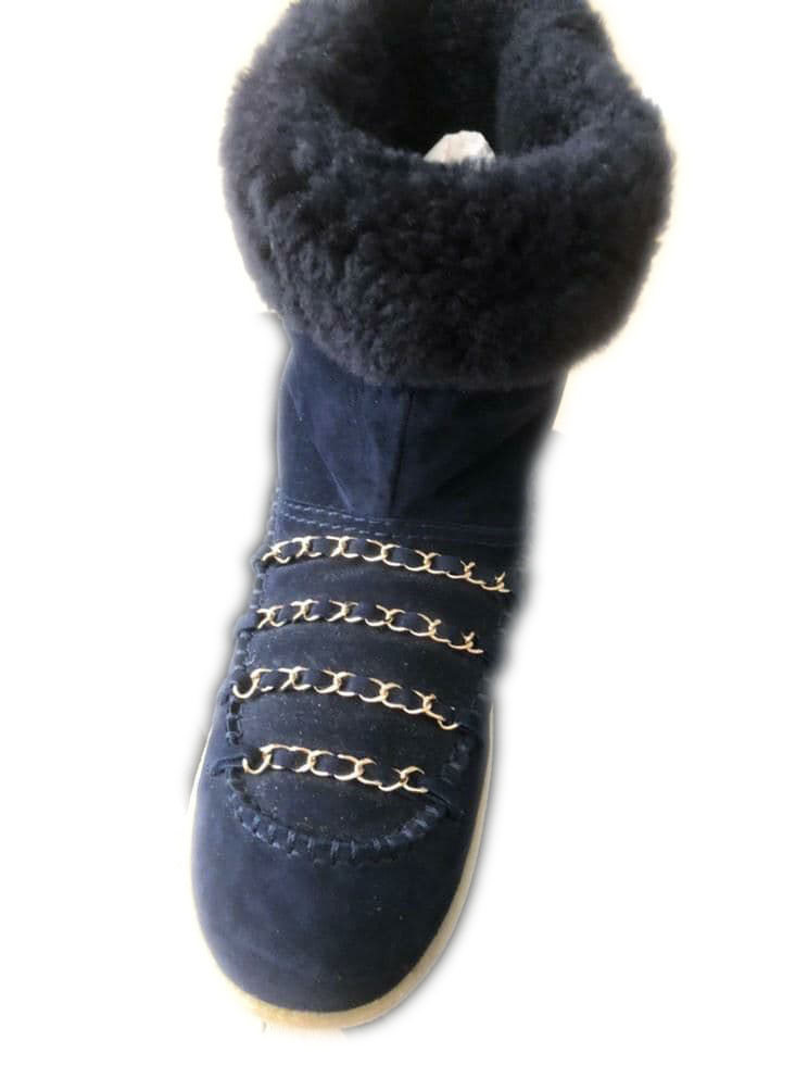 Womens navy clearance winter boots