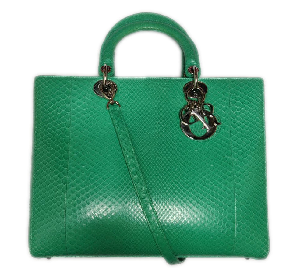 Lady dior sales green bag